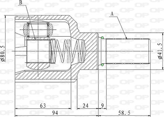 Open Parts CVJ5870.20 - Kit giunti, Semiasse autozon.pro