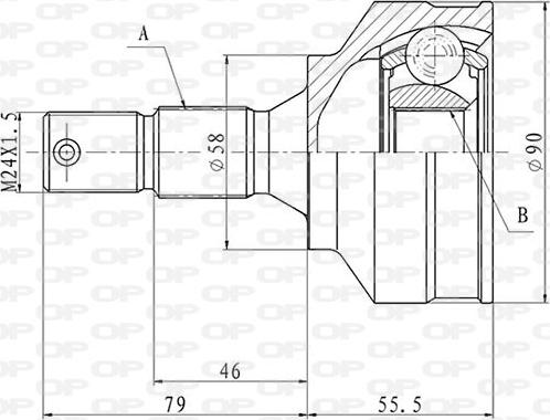 Open Parts CVJ5872.10 - Kit giunti, Semiasse autozon.pro