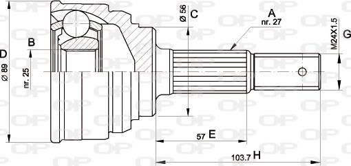 Open Parts CVJ5319.10 - Kit giunti, Semiasse autozon.pro