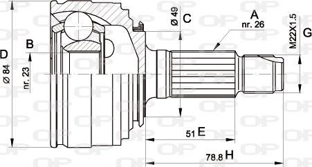 Open Parts CVJ5218.10 - Kit giunti, Semiasse autozon.pro