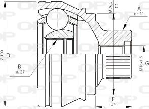 Open Parts CVJ5710.10 - Kit giunti, Semiasse autozon.pro