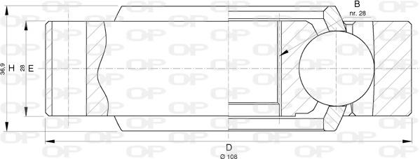 Open Parts CVJ5734.20 - Kit giunti, Semiasse autozon.pro