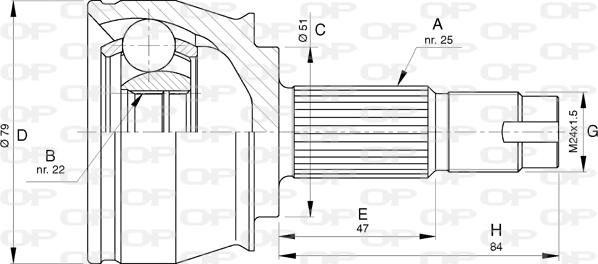 Open Parts CVJ5778.10 - Kit giunti, Semiasse autozon.pro