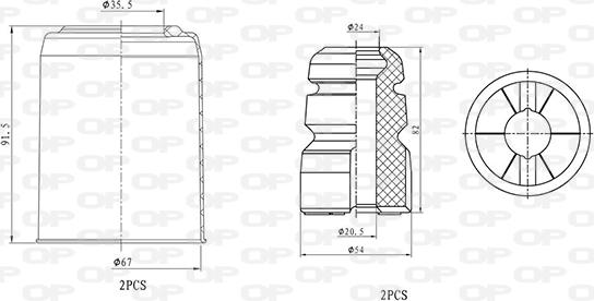 Open Parts DCK5084.04 - Kit parapolvere, Ammortizzatore autozon.pro