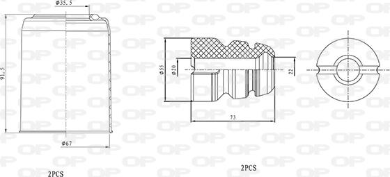 Open Parts DCK5083.04 - Kit parapolvere, Ammortizzatore autozon.pro