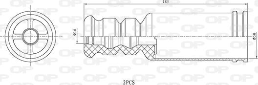 Open Parts DCK5102.02 - Tampone paracolpo, Sospensione autozon.pro