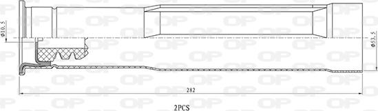 Open Parts DCK5107.02 - Kit parapolvere, Ammortizzatore autozon.pro