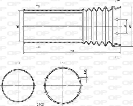 Open Parts DCK5114.02 - Parapolvere, Ammortizzatore autozon.pro