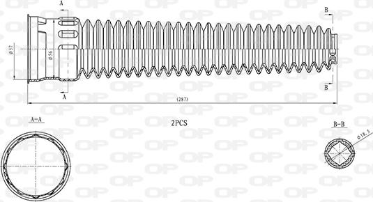 Open Parts DCK5115.02 - Parapolvere, Ammortizzatore autozon.pro