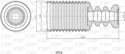 Open Parts DCK5112.02 - Tampone paracolpo, Sospensione autozon.pro