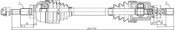 Open Parts DRS6496.00 - Albero motore / Semiasse autozon.pro