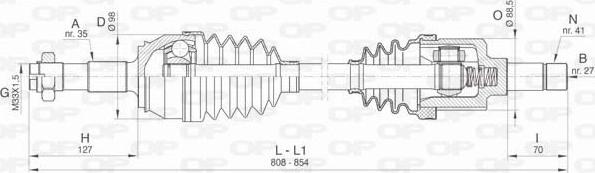 Open Parts DRS6445.00 - Albero motore / Semiasse autozon.pro