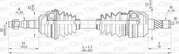 Open Parts DRS6446.00 - Albero motore / Semiasse autozon.pro