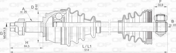 Open Parts DRS6443.00 - Albero motore / Semiasse autozon.pro