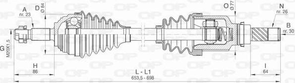 Open Parts DRS6447.00 - Albero motore / Semiasse autozon.pro