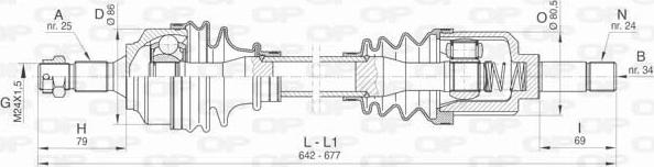 Open Parts DRS6454.00 - Albero motore / Semiasse autozon.pro