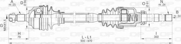 Open Parts DRS6456.00 - Albero motore / Semiasse autozon.pro