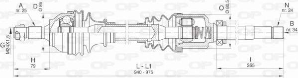 Open Parts DRS6457.00 - Albero motore / Semiasse autozon.pro