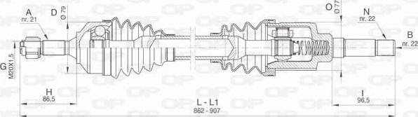 Open Parts DRS6461.00 - Albero motore / Semiasse autozon.pro