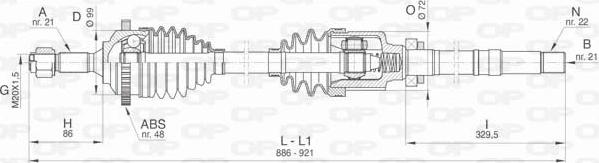 Open Parts DRS6463.00 - Albero motore / Semiasse autozon.pro