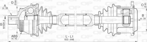 Open Parts DRS6404.00 - Albero motore / Semiasse autozon.pro