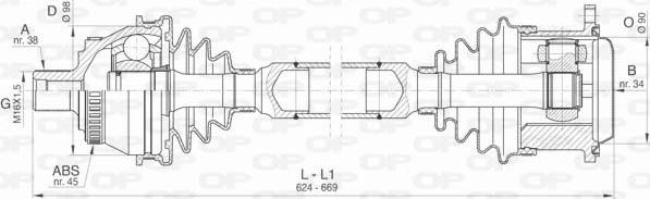 Open Parts DRS6405.00 - Albero motore / Semiasse autozon.pro