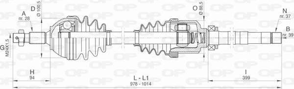 Open Parts DRS6406.00 - Albero motore / Semiasse autozon.pro