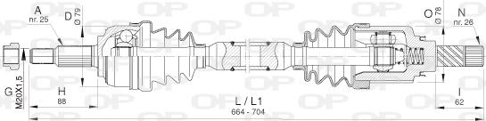 Open Parts DRS6400.00 - Albero motore / Semiasse autozon.pro