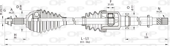 Open Parts DRS6401.00 - Albero motore / Semiasse autozon.pro