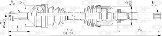 Open Parts DRS6403.00 - Albero motore / Semiasse autozon.pro