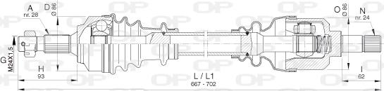 Open Parts DRS6402.00 - Albero motore / Semiasse autozon.pro