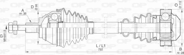 Open Parts DRS6407.00 - Albero motore / Semiasse autozon.pro