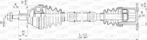 Open Parts DRS6414.00 - Albero motore / Semiasse autozon.pro