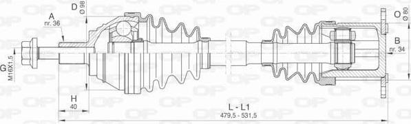 Open Parts DRS6415.00 - Albero motore / Semiasse autozon.pro