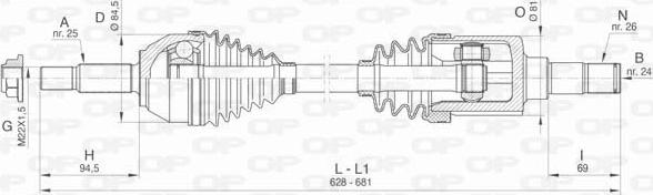 Open Parts DRS6411.00 - Albero motore / Semiasse autozon.pro