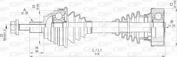 Open Parts DRS6418.00 - Albero motore / Semiasse autozon.pro