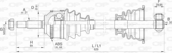 Open Parts DRS6413.00 - Albero motore / Semiasse autozon.pro