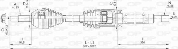 Open Parts DRS6412.00 - Albero motore / Semiasse autozon.pro