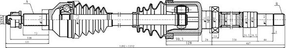 Open Parts DRS6489.00 - Albero motore / Semiasse autozon.pro