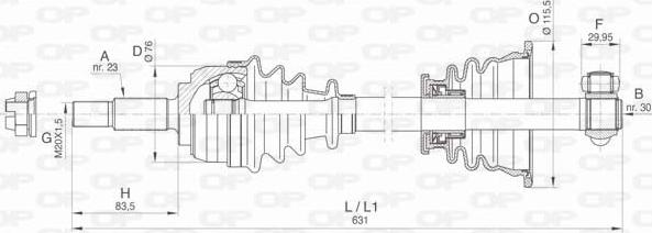 Open Parts DRS6483.00 - Albero motore / Semiasse autozon.pro