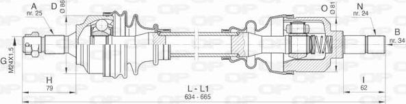 Open Parts DRS6435.00 - Albero motore / Semiasse autozon.pro