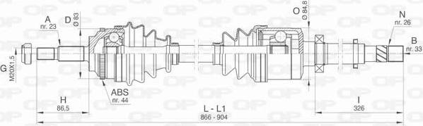 Open Parts DRS6436.00 - Albero motore / Semiasse autozon.pro