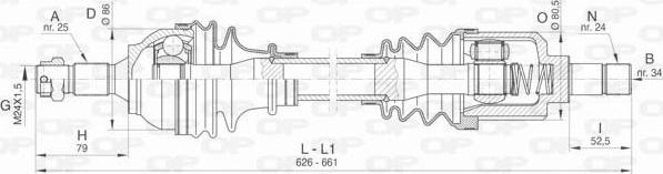 Open Parts DRS6438.00 - Albero motore / Semiasse autozon.pro