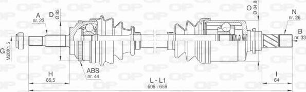 Open Parts DRS6437.00 - Albero motore / Semiasse autozon.pro