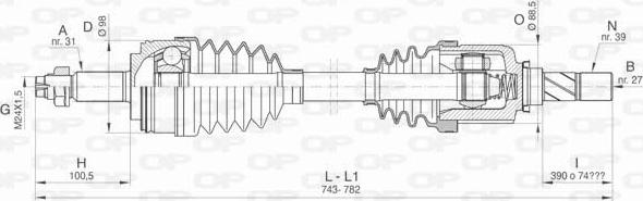 Open Parts DRS6429.00 - Albero motore / Semiasse autozon.pro