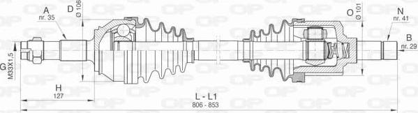 Open Parts DRS6426.00 - Albero motore / Semiasse autozon.pro