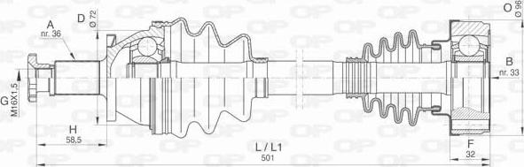 Open Parts DRS6421.00 - Albero motore / Semiasse autozon.pro