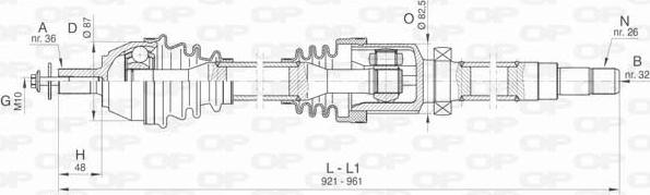 Open Parts DRS6428.00 - Albero motore / Semiasse autozon.pro