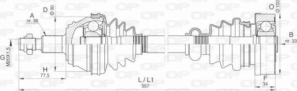 Open Parts DRS6422.00 - Albero motore / Semiasse autozon.pro