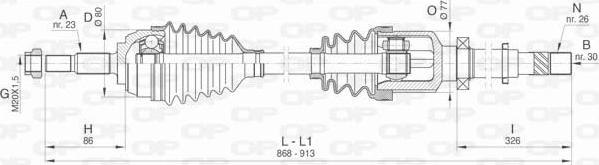 Open Parts DRS6476.00 - Albero motore / Semiasse autozon.pro